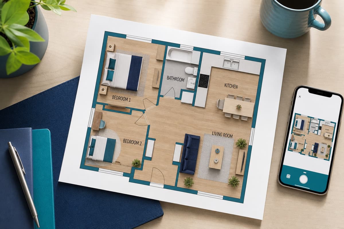 Créer un plan 2D avec IACrea : tutoriel scan + édition